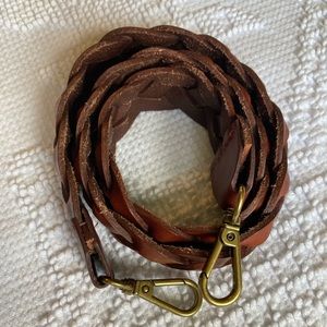 Madewell Leather The Shoulder Bag Strap: Braided Leather Edition